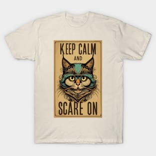 Halloween 'keep calm and scare on' T-Shirt